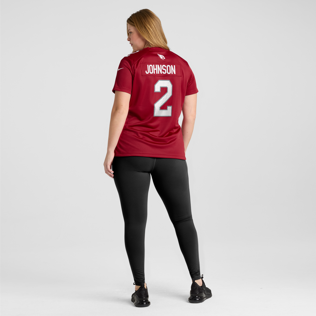 Women's Arizona Cardinals Will Johnson Nike  Cardinal Team Game Jersey - Image 8