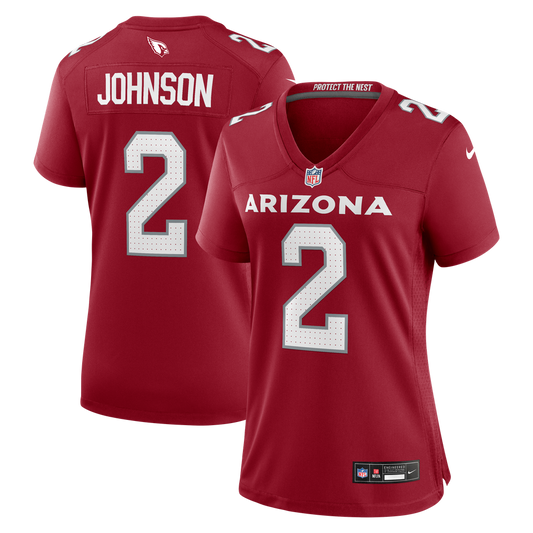 Women's Arizona Cardinals Will Johnson Nike  Cardinal Team Game Jersey - Image 1