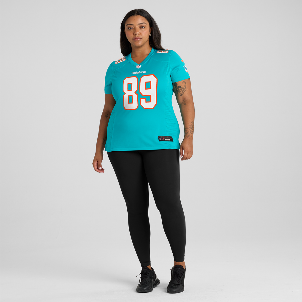 Women's Miami Dolphins Will Kacmarek Nike Aqua Team Game Jersey - Image 5