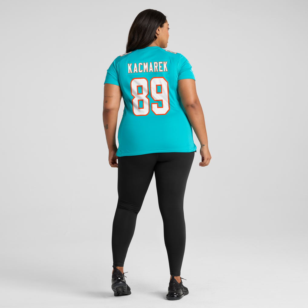Women's Miami Dolphins Will Kacmarek Nike Aqua Team Game Jersey - Image 6