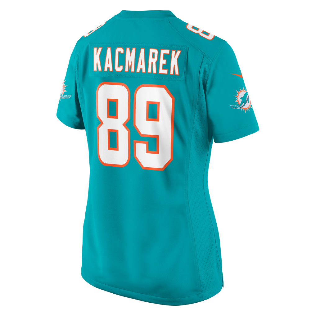 Women's Miami Dolphins Will Kacmarek Nike Aqua Team Game Jersey - Image 8