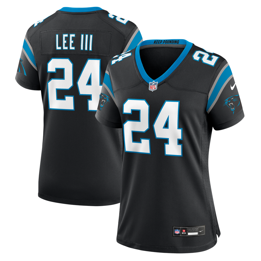 Women's Carolina Panthers Will Lee III Nike Black Team Game Jersey - Image 2