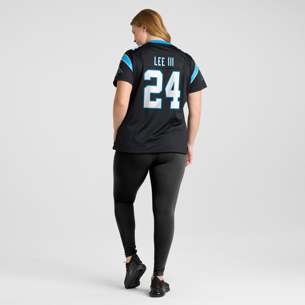 Women's Carolina Panthers Will Lee III Nike Black Team Game Jersey - Image 6