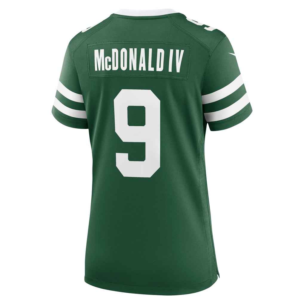 Women's New York Jets Will McDonald IV Nike Legacy Green Team Game Jersey - Image 4