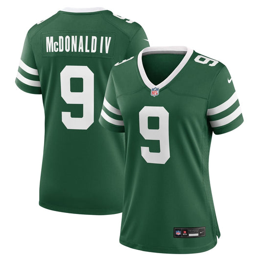 Women's New York Jets Will McDonald IV Nike Legacy Green Team Game Jersey - Image 1