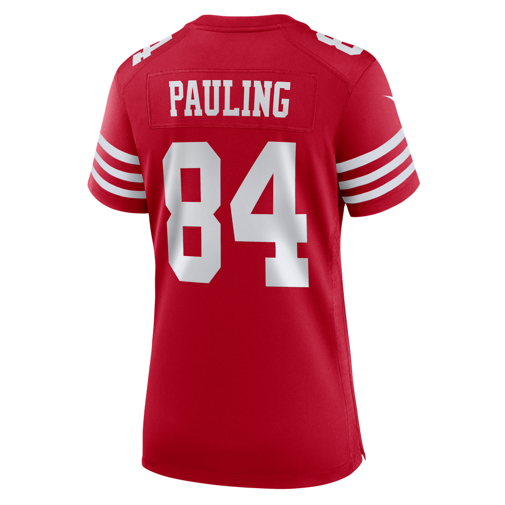 Women's San Francisco 49ers Will Pauling Nike Scarlet Team Game Jersey - Image 8