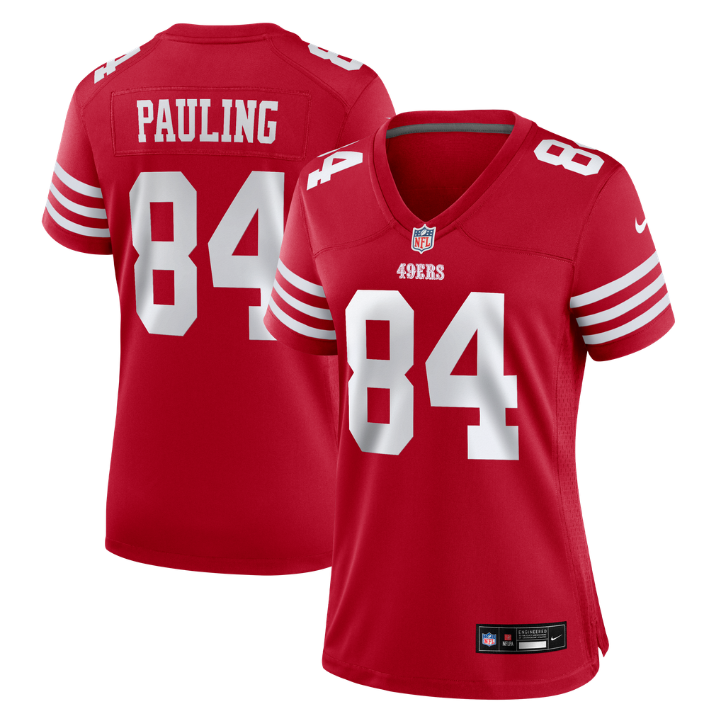 Women's San Francisco 49ers Will Pauling Nike Scarlet Team Game Jersey - Image 1
