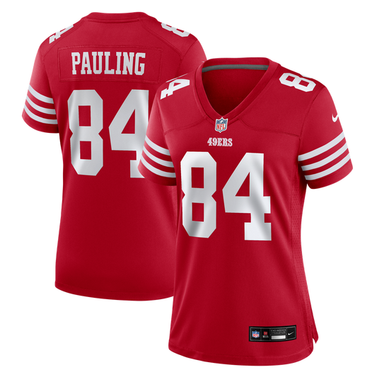 Women's San Francisco 49ers Will Pauling Nike Scarlet Team Game Jersey - Image 1