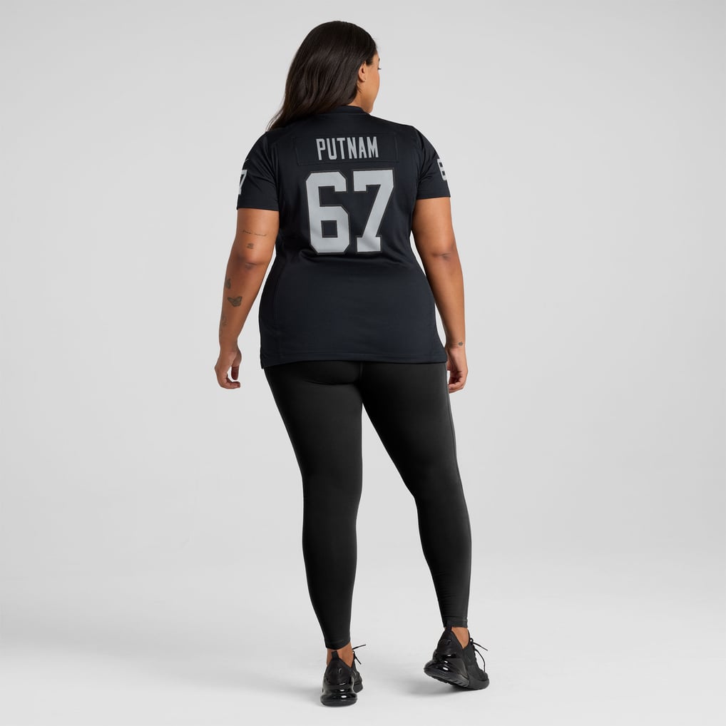 Women's Las Vegas Raiders Will Putnam Nike  Black Team Game Jersey - Image 8