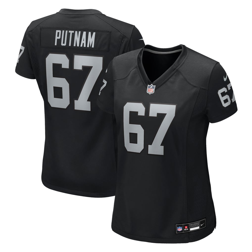 Women's Las Vegas Raiders Will Putnam Nike  Black Team Game Jersey - Image 1