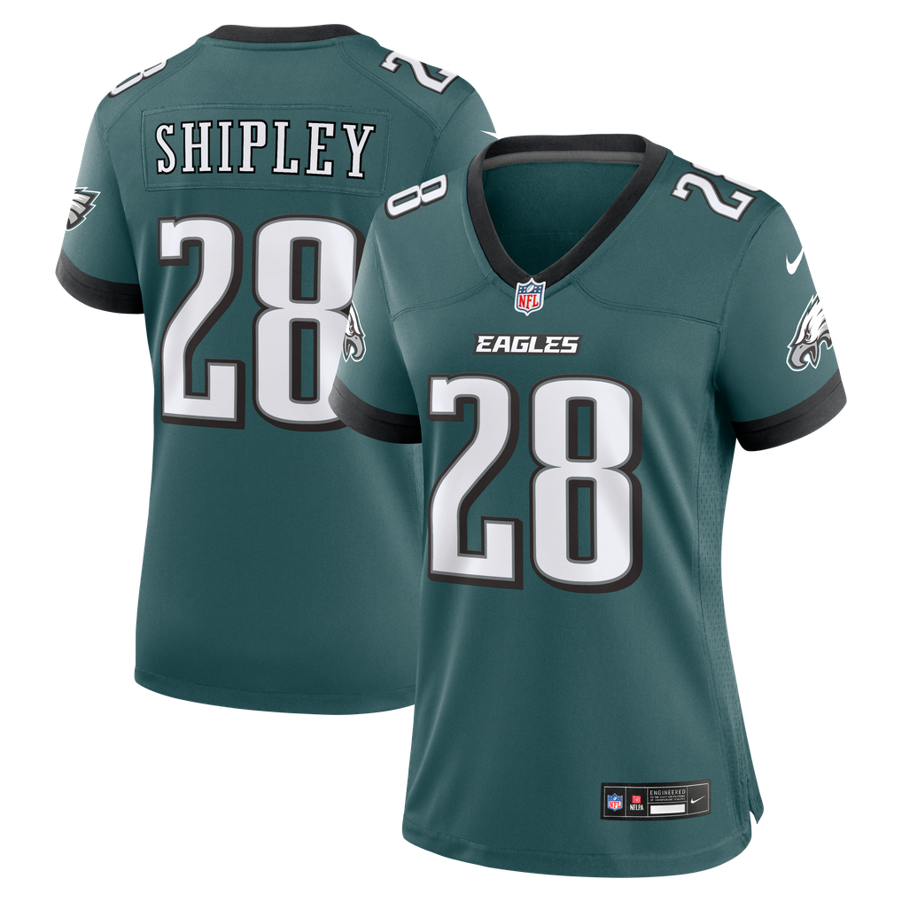 Women's Philadelphia Eagles Will Shipley Nike  Midnight Green Team Game Jersey - Image 1
