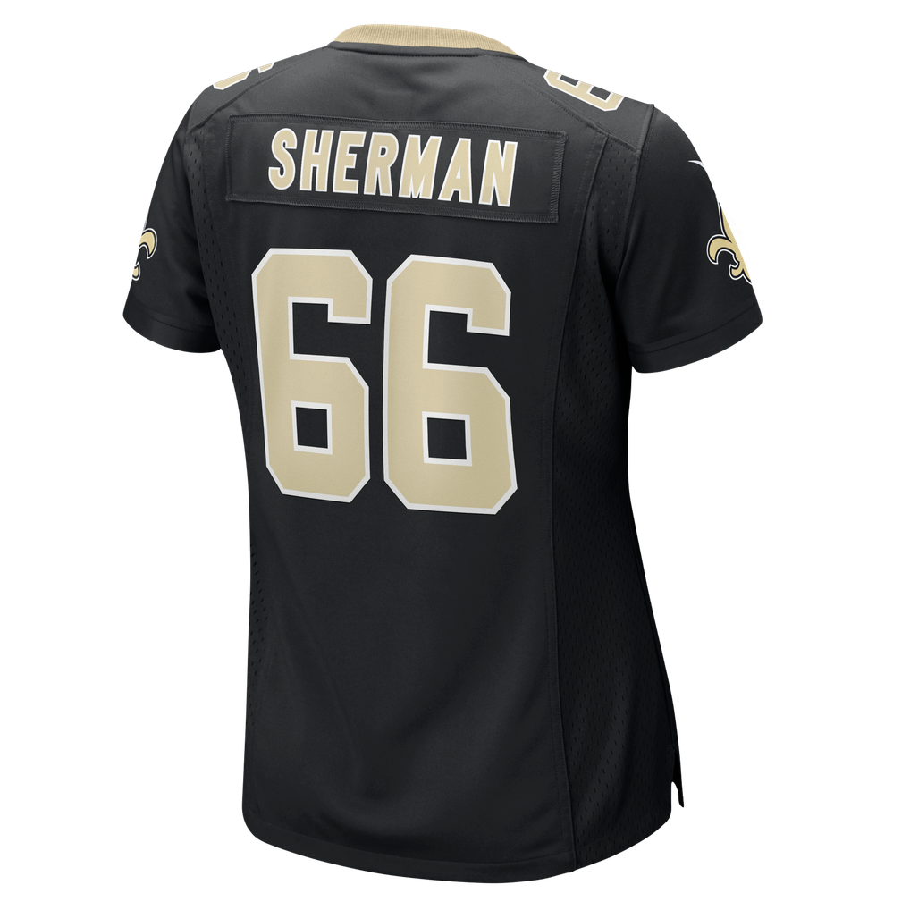 Women's New Orleans Saints William Sherman Nike  Black Team Game Jersey - Image 4