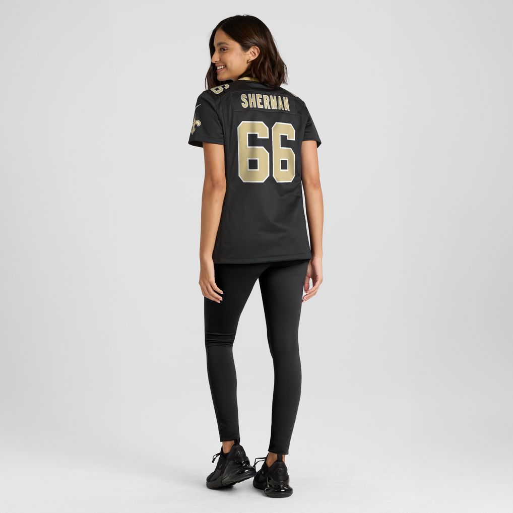 Women's New Orleans Saints William Sherman Nike  Black Team Game Jersey - Image 6