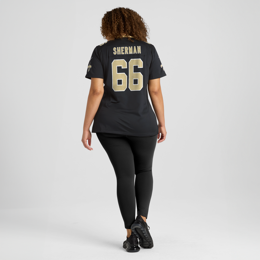 Women's New Orleans Saints William Sherman Nike  Black Team Game Jersey - Image 8