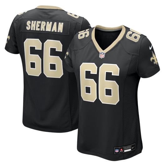 Women's New Orleans Saints William Sherman Nike  Black Team Game Jersey - Image 1