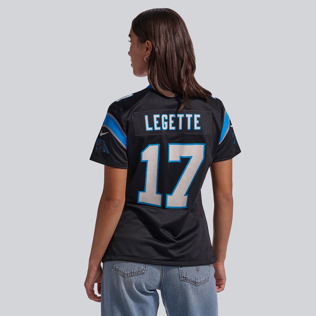 Women's Carolina Panthers Xavier Legette Nike Black Game Jersey - Image 4