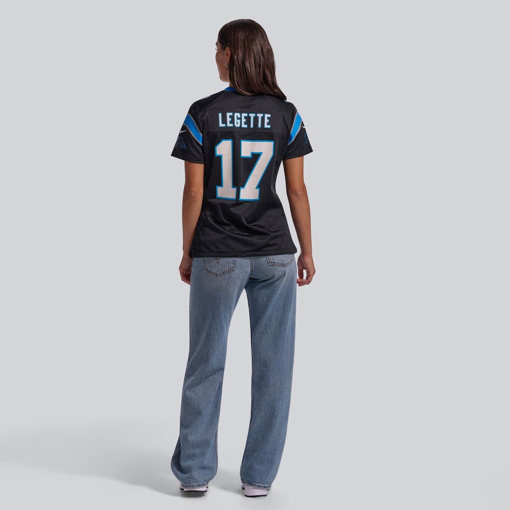 Women's Carolina Panthers Xavier Legette Nike Black Game Jersey - Image 6