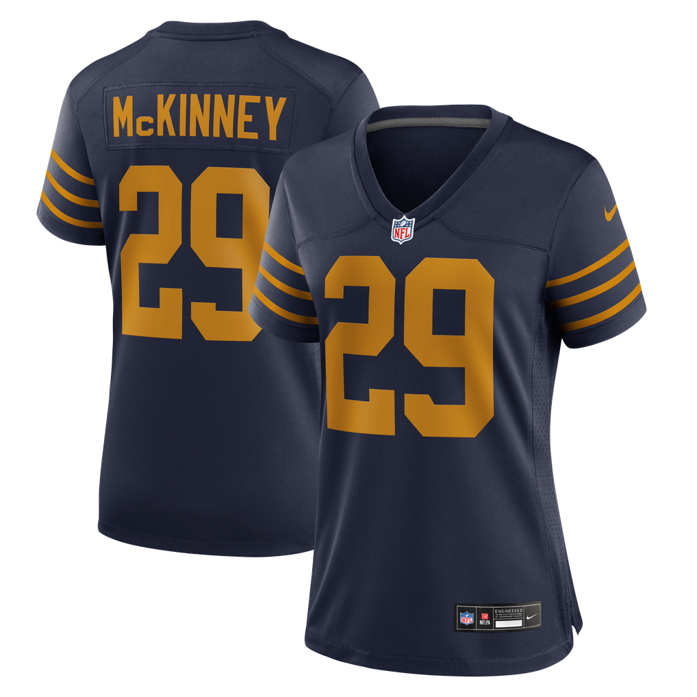 Women's Green Bay Packers Xavier McKinney Nike Navy The 1923 Classic Game Jersey - Image 1