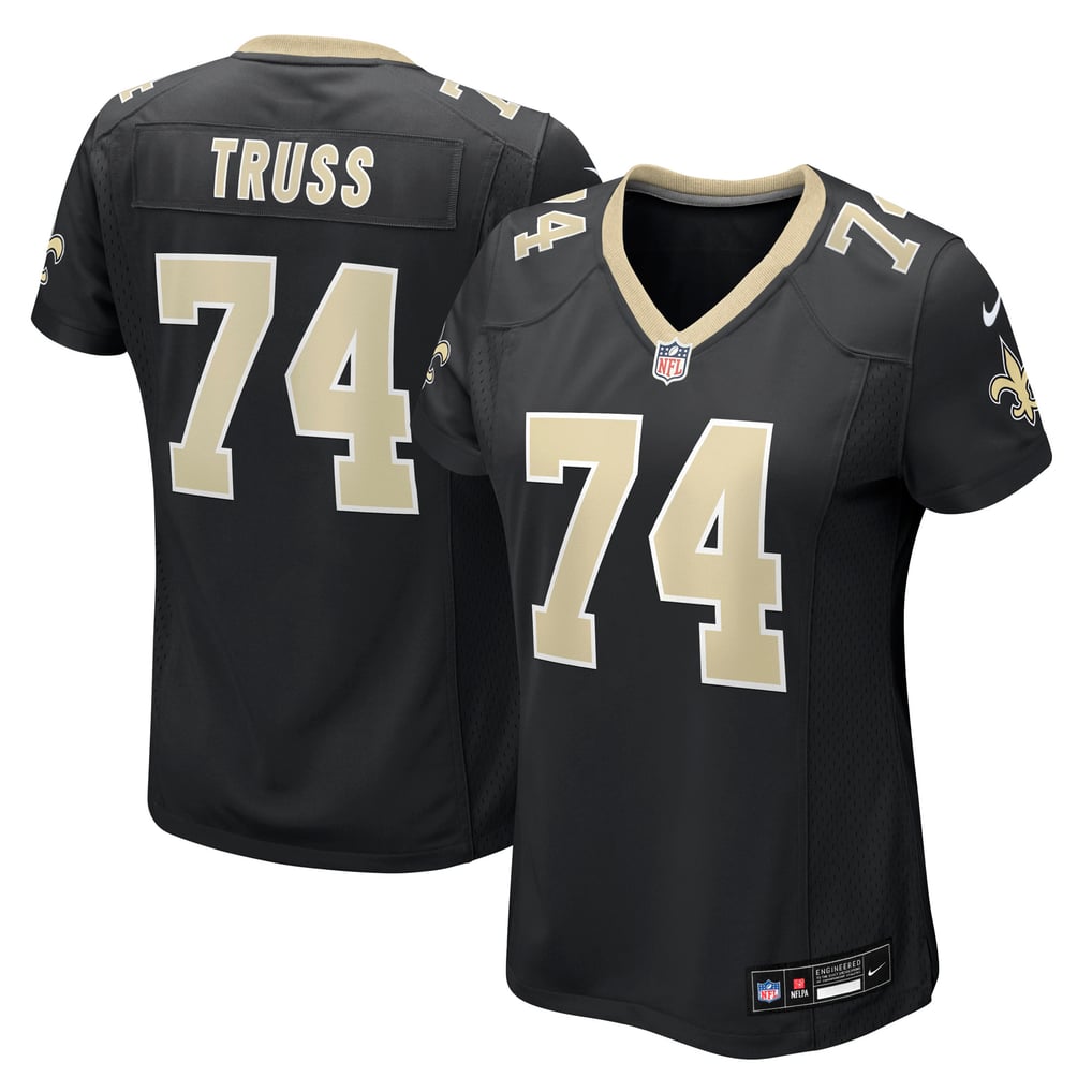 Women's New Orleans Saints Xavier Truss Nike  Black Team Game Jersey - Image 2