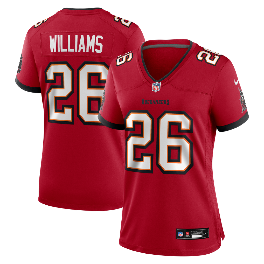Women's Tampa Bay Buccaneers Xavier Williams Nike Red Team Game Jersey - Image 2