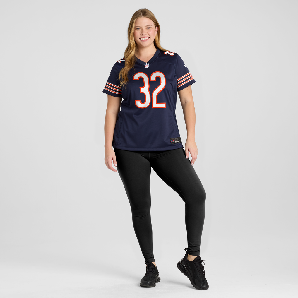 Women's Chicago Bears Xavier Woods Nike Navy Team Game Jersey - Image 5