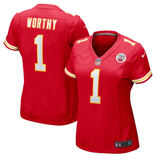 Women's Kansas City Chiefs Xavier Worthy Nike  Red  Game Jersey - Image 1