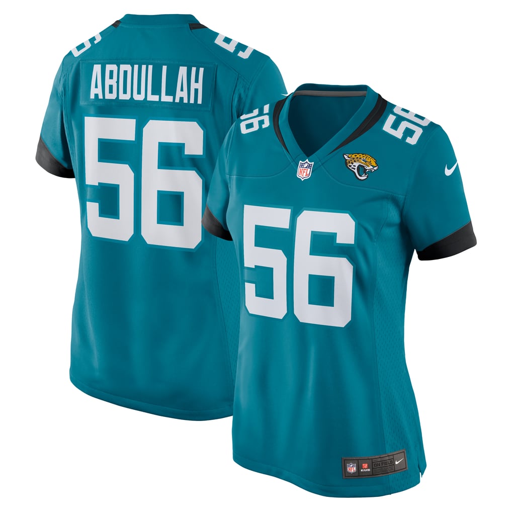 Women's Jacksonville Jaguars Yasir Abdullah Nike  Teal Team Game Jersey - Image 2