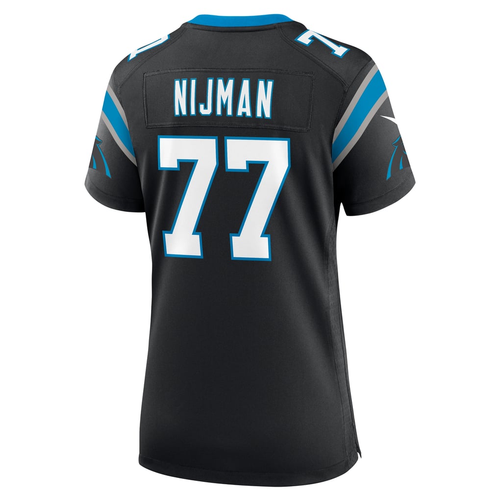 Women's Carolina Panthers Yosh Nijman Nike Black Game Jersey - Image 4