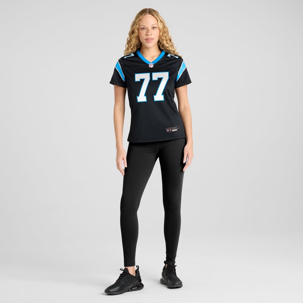 Women's Carolina Panthers Yosh Nijman Nike Black Game Jersey - Image 5