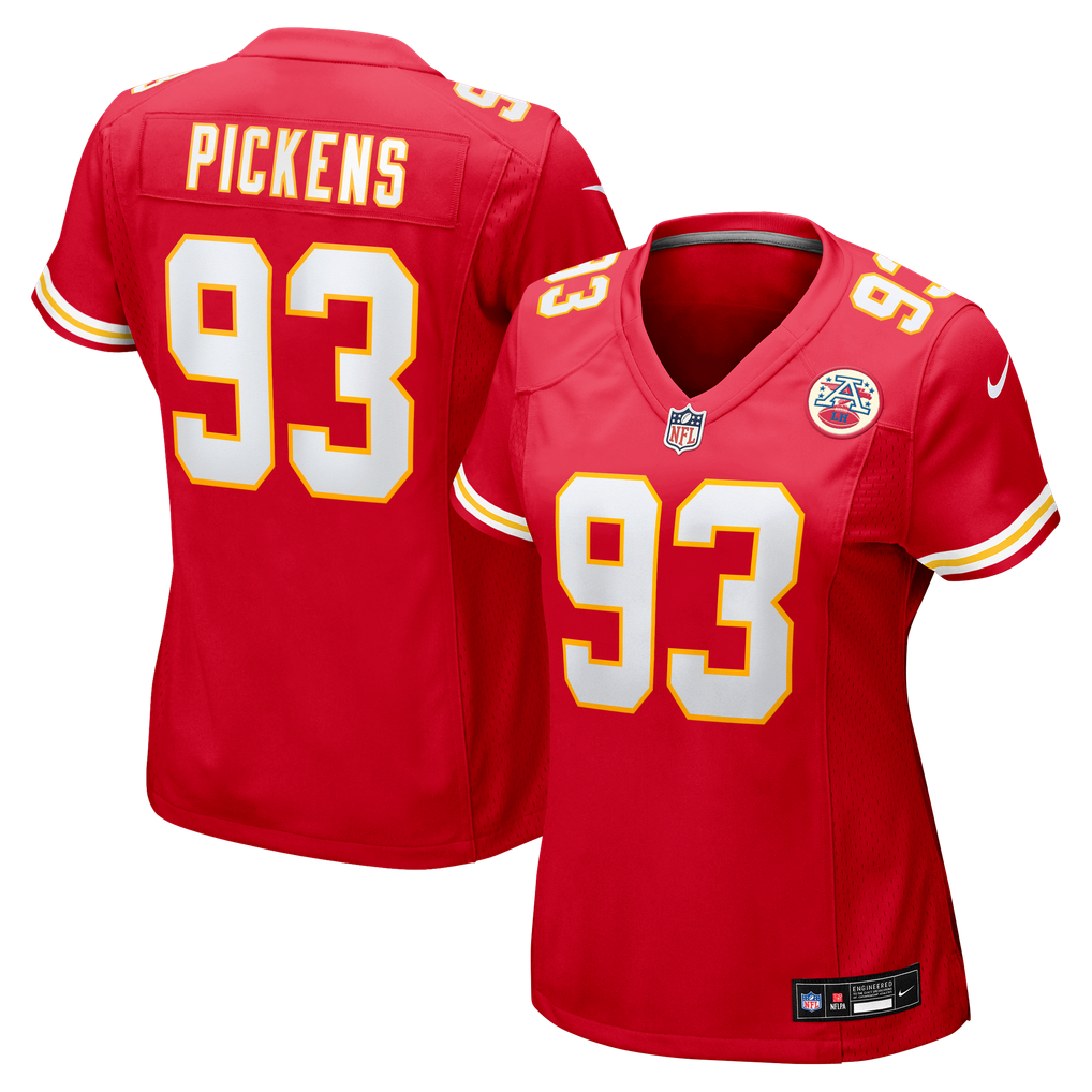 Women's Kansas City Chiefs Zacch Pickens Nike  Red Team Game Jersey - Image 2