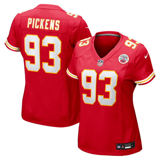 Women's Kansas City Chiefs Zacch Pickens Nike  Red Team Game Jersey - Image 1