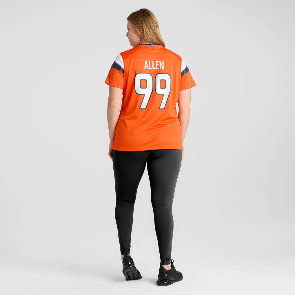 Women's Denver Broncos Zach Allen Nike  Orange Team Game Jersey - Image 8