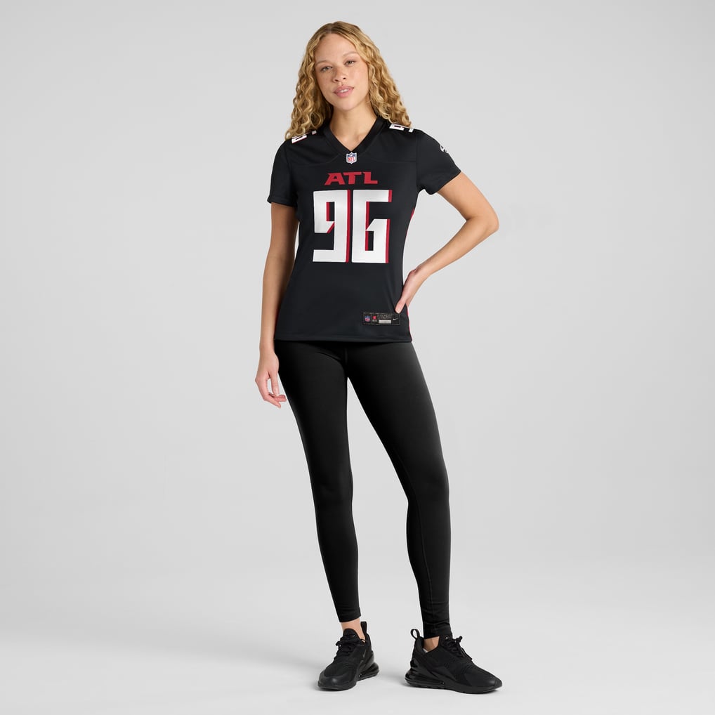 Women's Atlanta Falcons Zach Harrison Nike Black Team Game Jersey