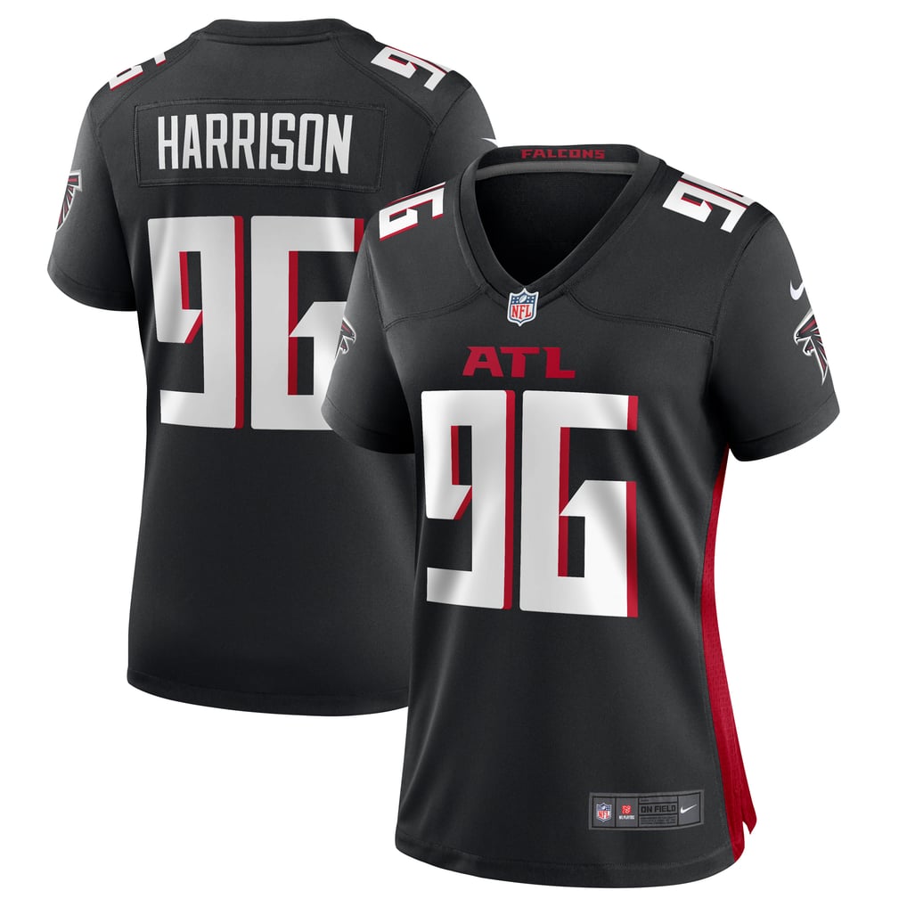 Women's Atlanta Falcons Zach Harrison Nike Black Team Game Jersey