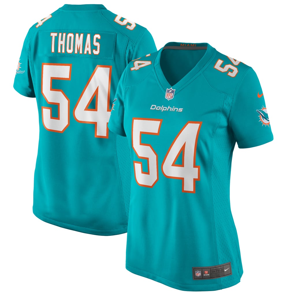 Women's Miami Dolphins Zach Thomas Nike Aqua Game Retired Player Jersey - Image 1