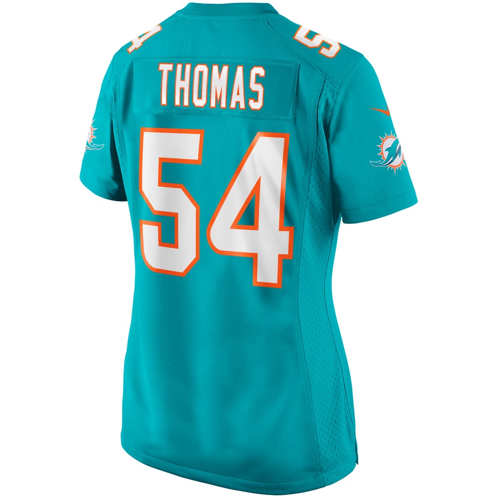 Women's Miami Dolphins Zach Thomas Nike Aqua Game Retired Player Jersey - Image 4