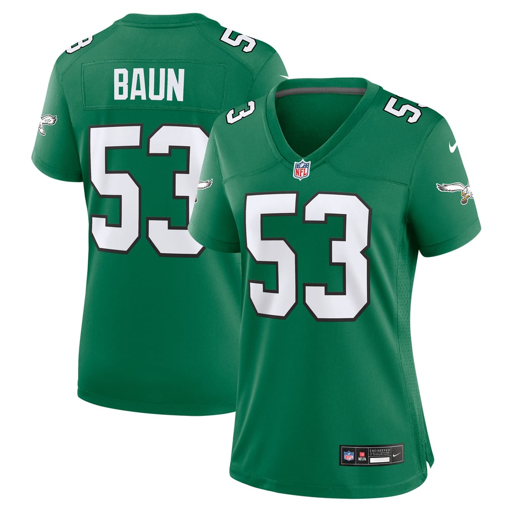 Women's Philadelphia Eagles Zack Baun Nike  Kelly Green Alternate Game Jersey - Image 1