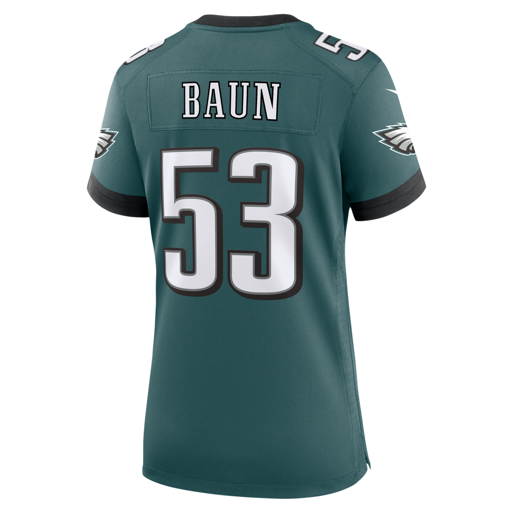 Women's Philadelphia Eagles Zack Baun Nike  Midnight Green Team Game Jersey - Image 4