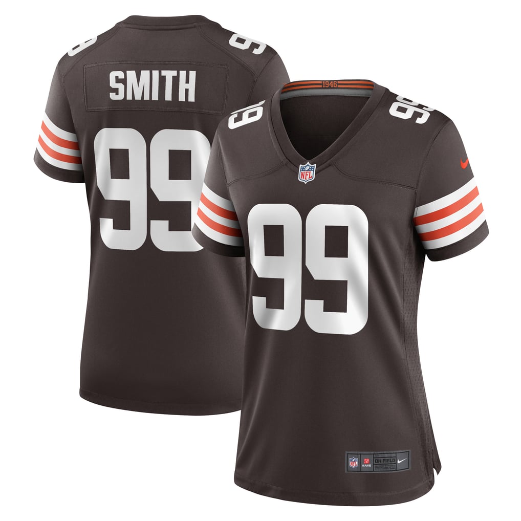 Women's Cleveland Browns Za'Darius Smith Nike Brown Team Game Jersey - Image 2