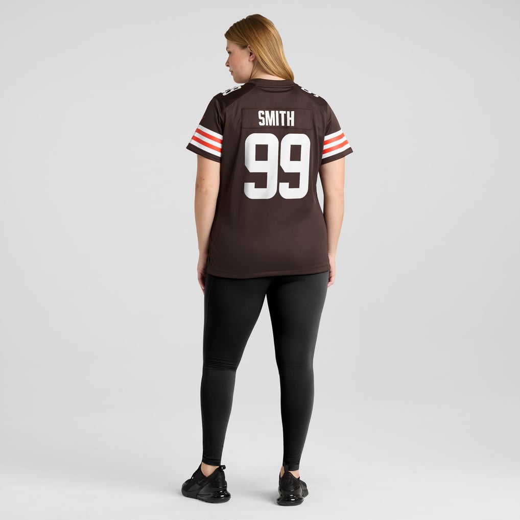 Women's Cleveland Browns Za'Darius Smith Nike Brown Team Game Jersey - Image 8