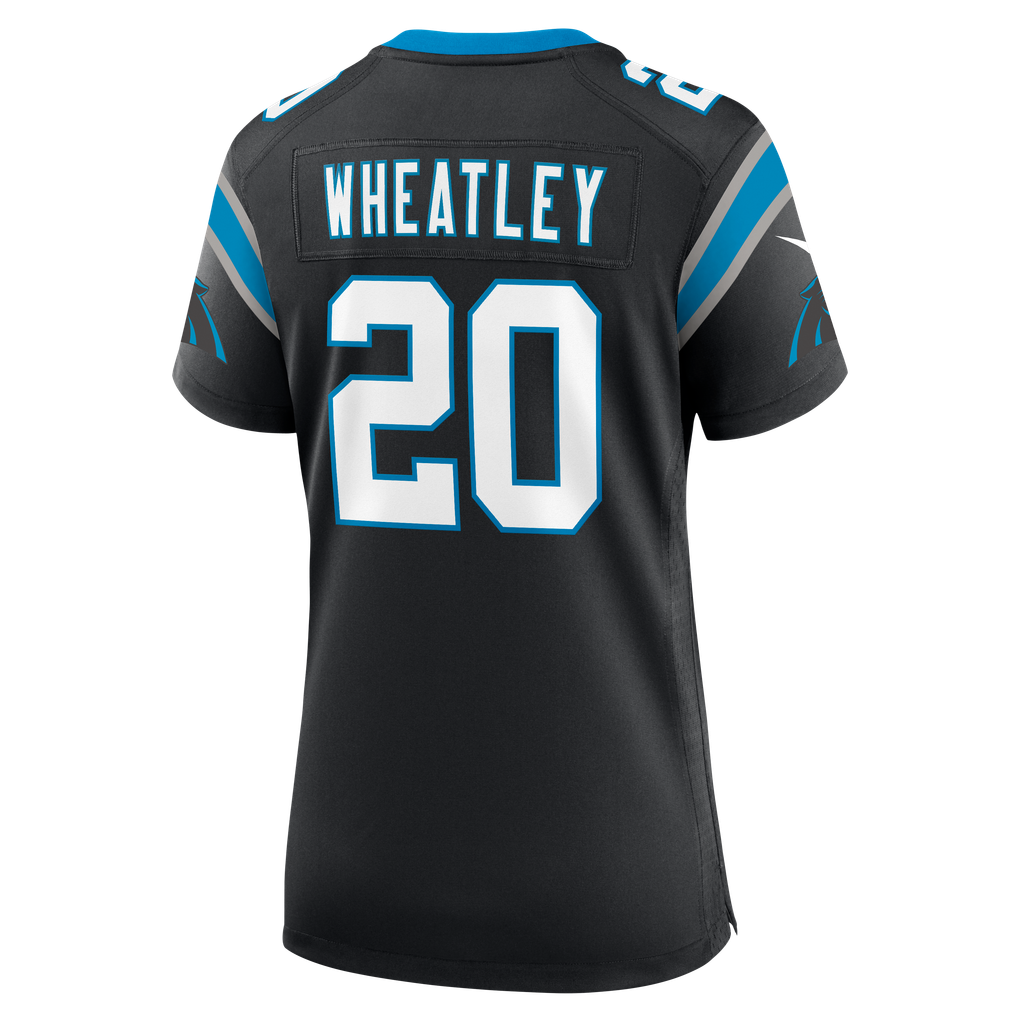 Women's Carolina Panthers Zakee Wheatley Nike Black Team Game Jersey - Image 8