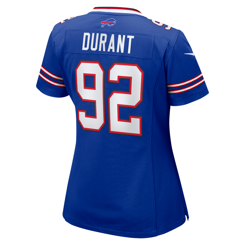 Women's Buffalo Bills Zane Durant Nike  Royal Team Game Jersey - Image 8