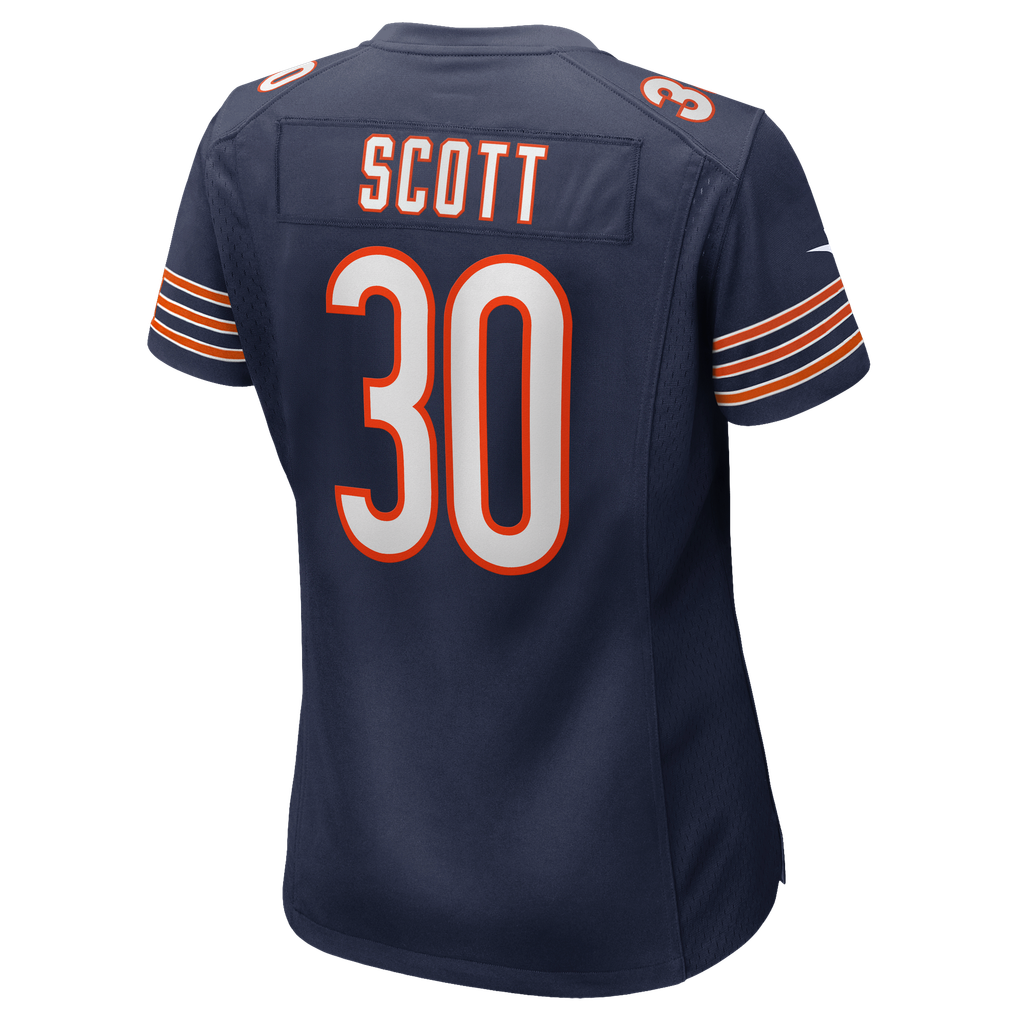Women's Chicago Bears Zavier Scott Nike Navy Team Game Jersey - Image 8