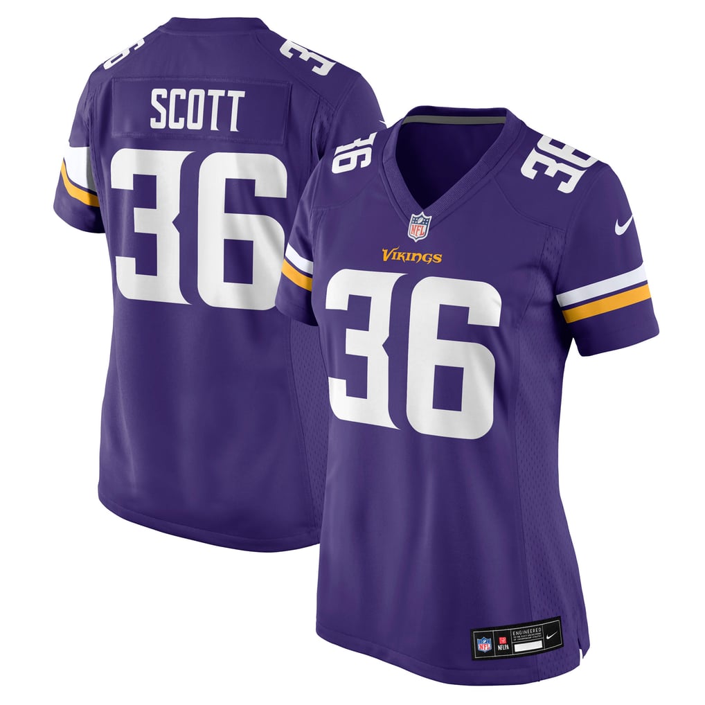 Women's Minnesota Vikings Zavier Scott Nike  Purple Team Game Jersey - Image 1