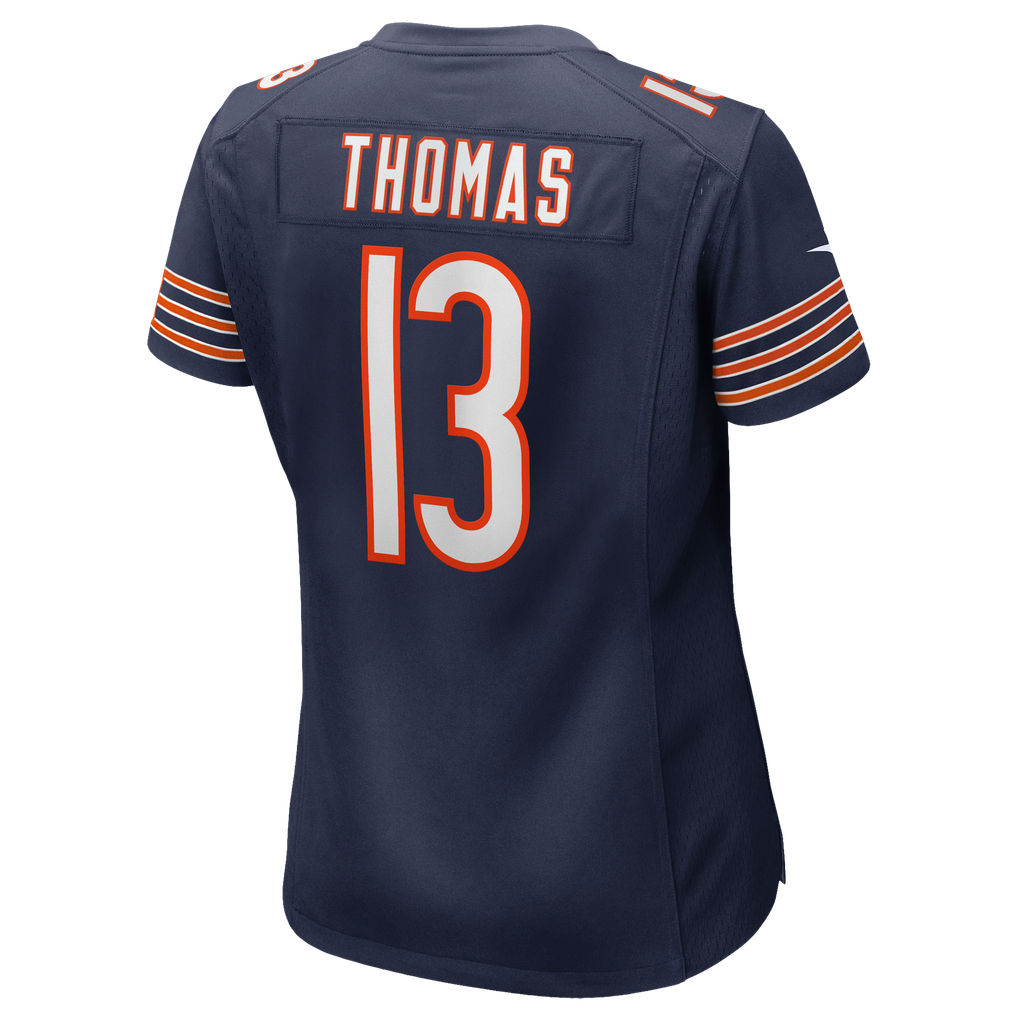 Women's Chicago Bears Zavion Thomas Nike Navy Team Game Jersey - Image 8