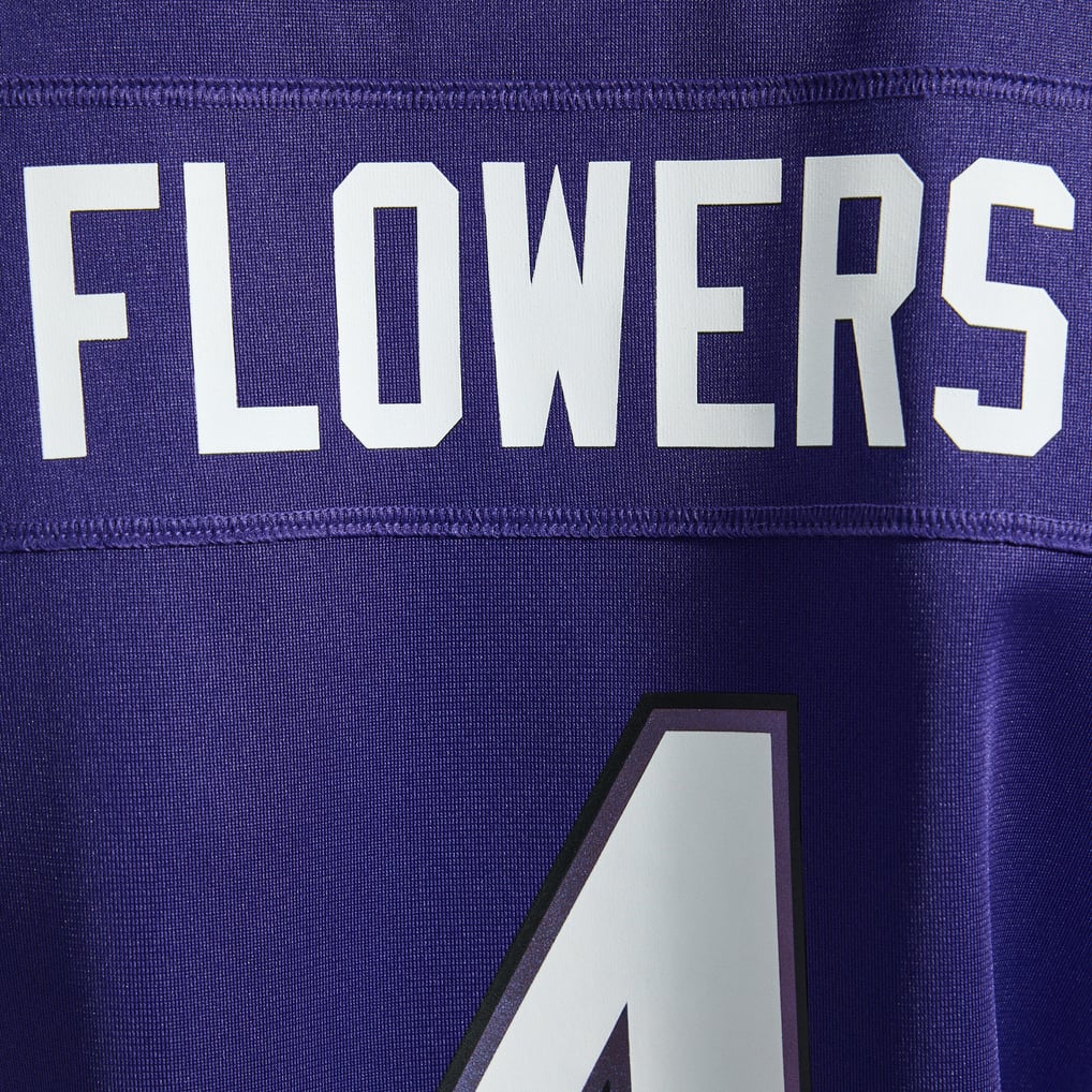 Women's Baltimore Ravens Zay Flowers Nike Purple Team Game Jersey