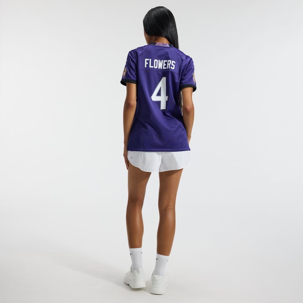 Women's Baltimore Ravens Zay Flowers Nike Purple Team Game Jersey