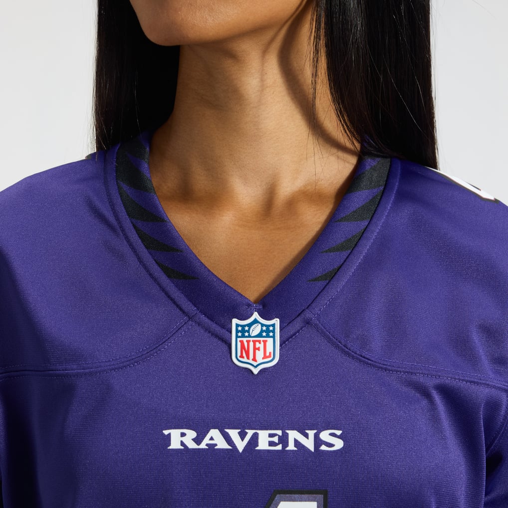 Women's Baltimore Ravens Zay Flowers Nike Purple Team Game Jersey