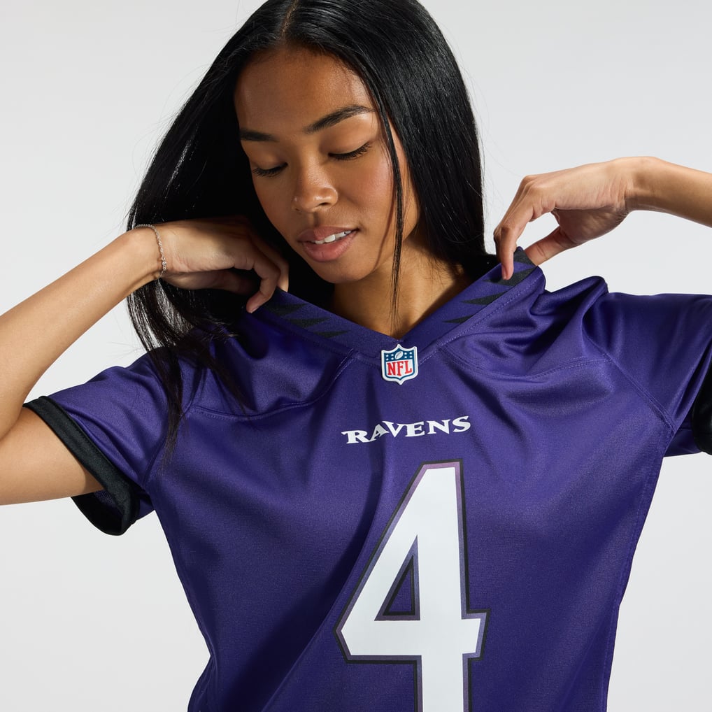 Women's Baltimore Ravens Zay Flowers Nike Purple Team Game Jersey