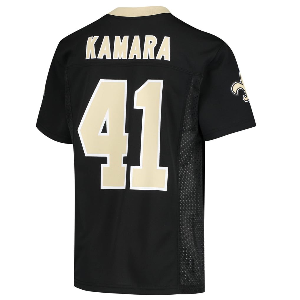 Youth New Orleans Saints Alvin Kamara Black Replica Jersey - Image 4